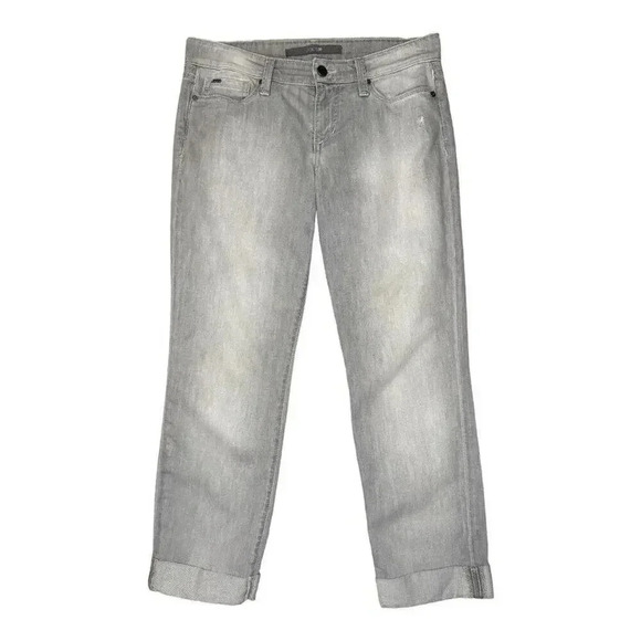 Joe's Jeans Women's Size 4 Socialite Low Rise Stretch Capri Pants Gray‎ Size 26 - Picture 1 of 7